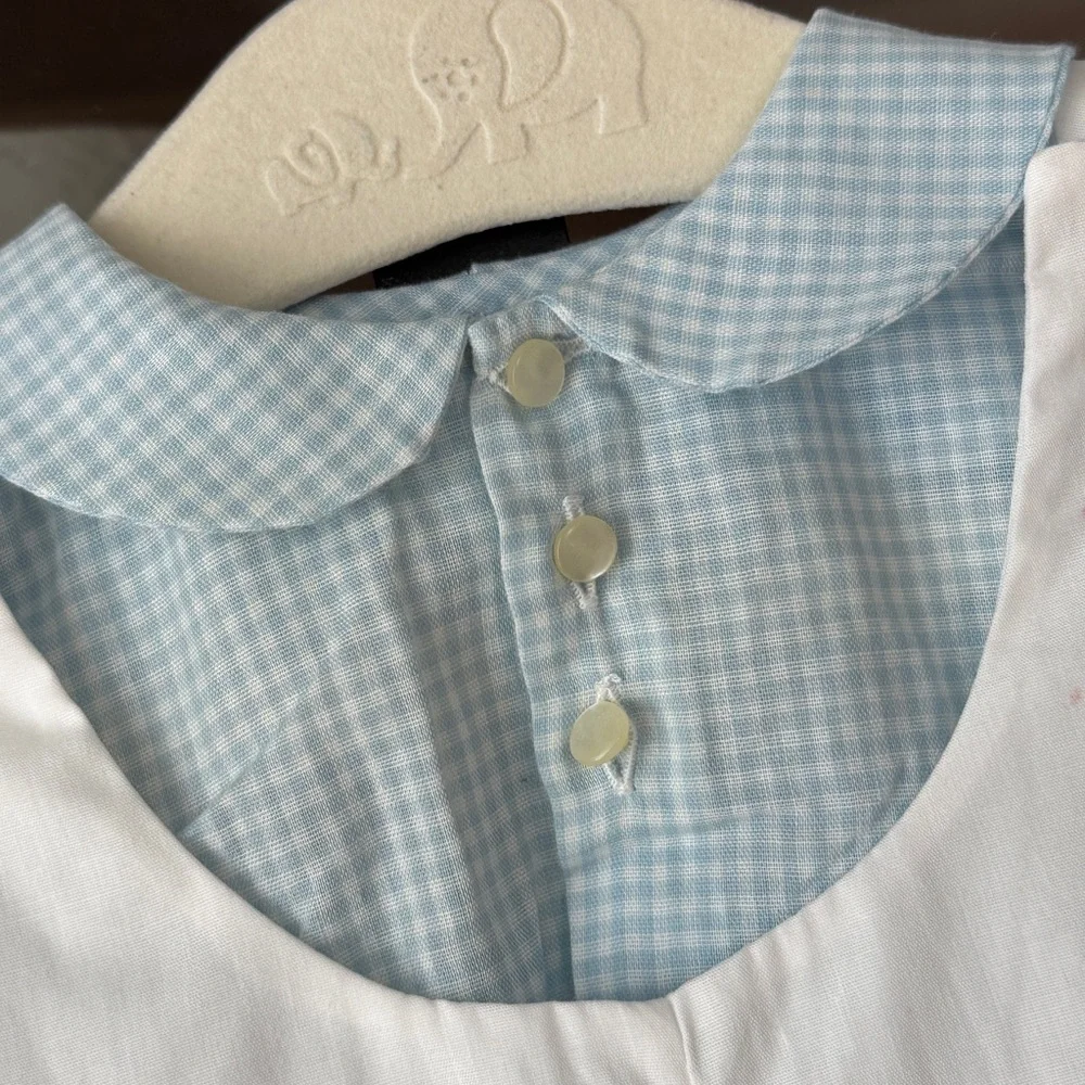 Vintage Feltman Bros Jon Jon shortall set shirt baby boy embroidered balloon